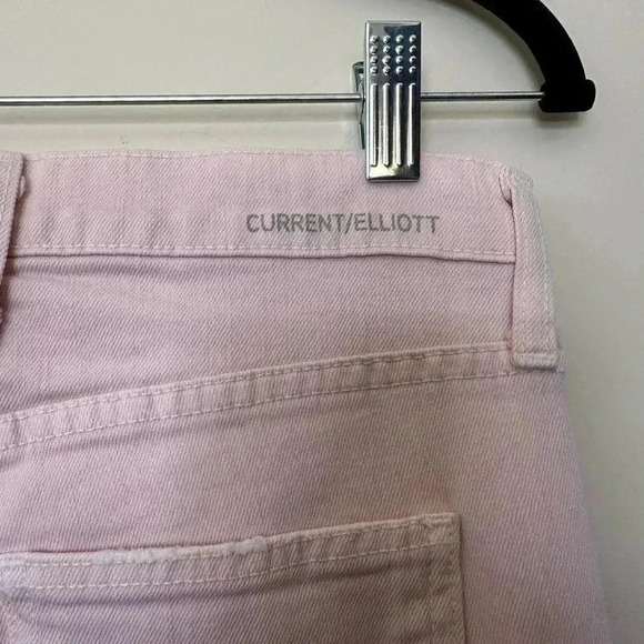 The Stiletto Blushback Harbor Destroy Pink Jeans by Current/Elliot - Picture 4 of 6